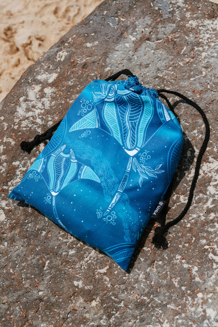 Stingray Journey Sand Free rPET Beach Towel (160x160cm)