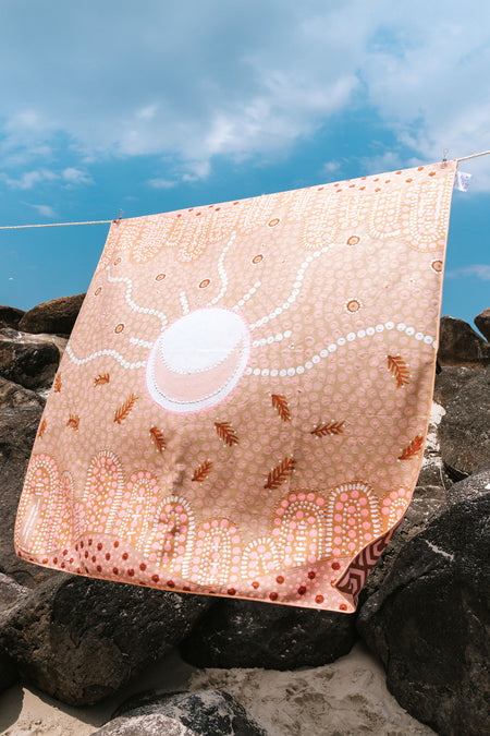 Where We Come Together Sand Free rPET Beach Towel (160x160cm)