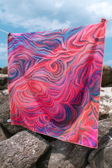 Gathering Tracks Sand Free rPET Beach Towel (160x160cm)