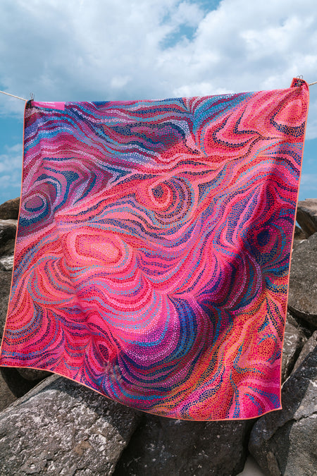 Gathering Tracks Sand Free rPET Beach Towel (160x160cm)