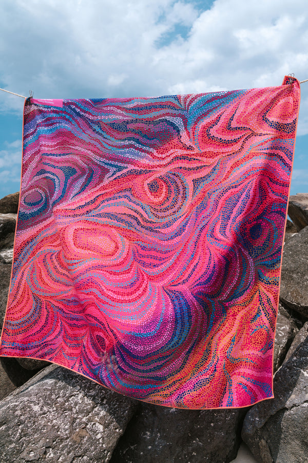 Gathering Tracks Sand Free rPET Beach Towel (160x160cm)