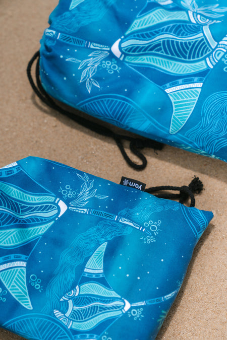 Stingray Journey Sand Free rPET Beach Towel (160x160cm)