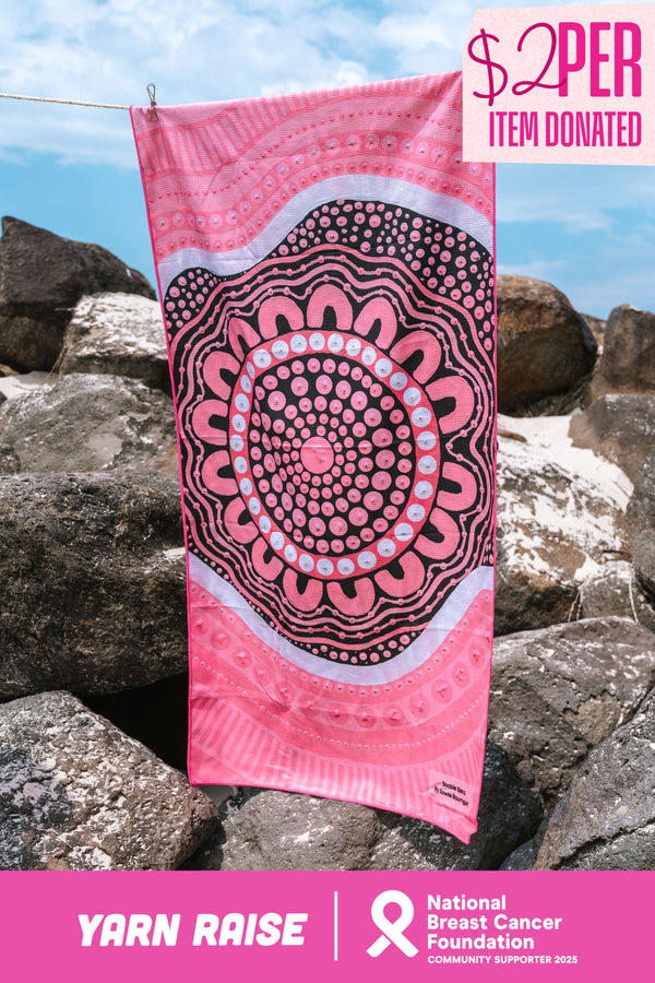 Boobie Sista Sand Free rPET Beach Towel (80x160cm)