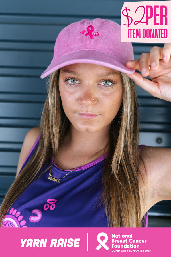 Sacred Women's Way Ribbon Pink Vintage Washed Cap