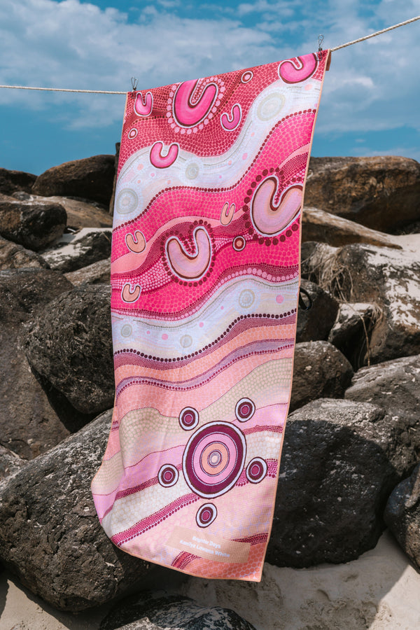 Brighter Days Sand Free rPET Beach Towel (80x160cm)