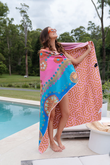 Flourish Sand Free rPET Beach Towel (160cmx160cm)