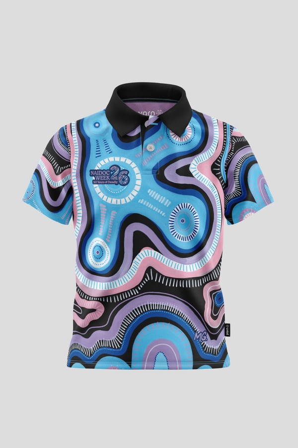 (Bulk) 50 Shades Of Deadly NAIDOC 2026 Kids Polo Shirt