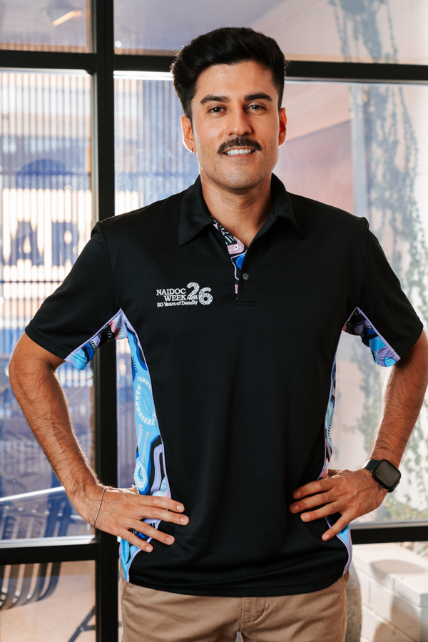 (Bulk) 50 Shades Of Deadly NAIDOC 2026 Bamboo (Simpson) Unisex Polo Shirt