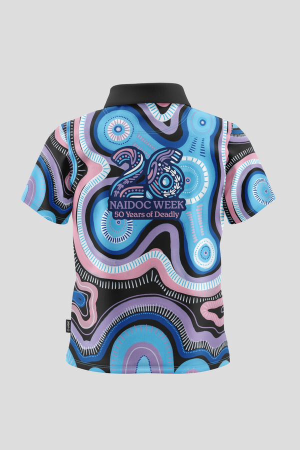 50 Shades Of Deadly NAIDOC 2026 Kids Polo Shirt