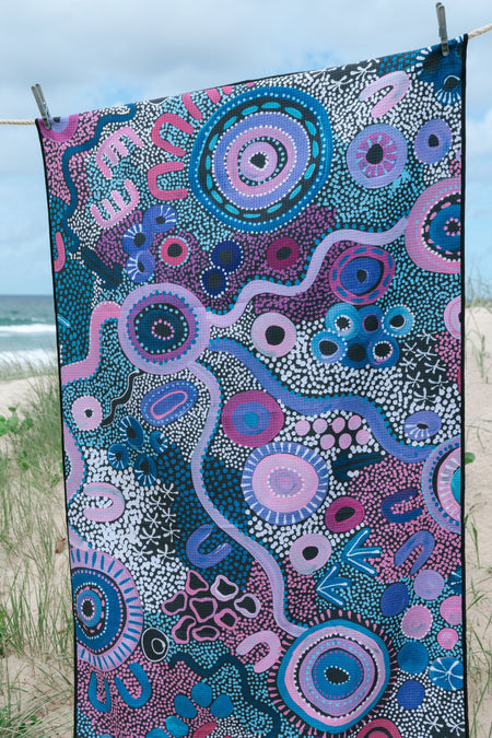 Makuru Sand Free rPET Beach Towel (80x160cm)