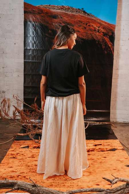 Standing Strong NAIDOC Week 2026 Black Cotton Crew Neck Women's T-Shirt