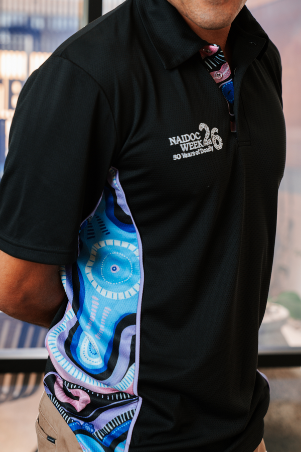50 Shades Of Deadly NAIDOC 2026 Bamboo (Simpson) Unisex Polo Shirt