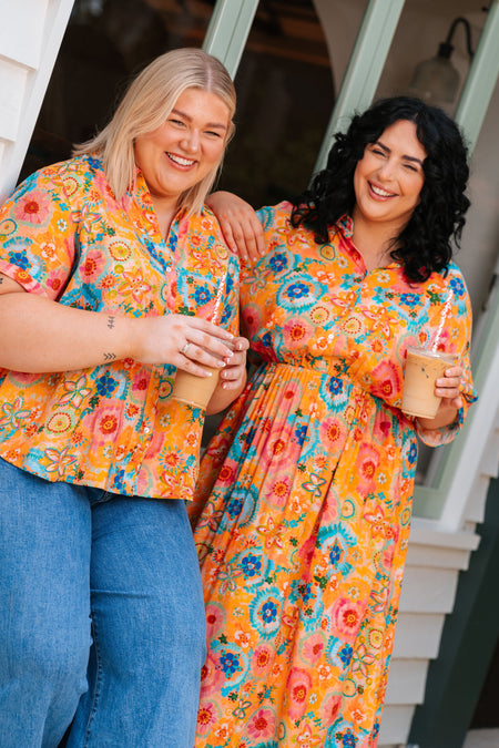 Seeds Of Spirit 100% Rayon Shirt Dress