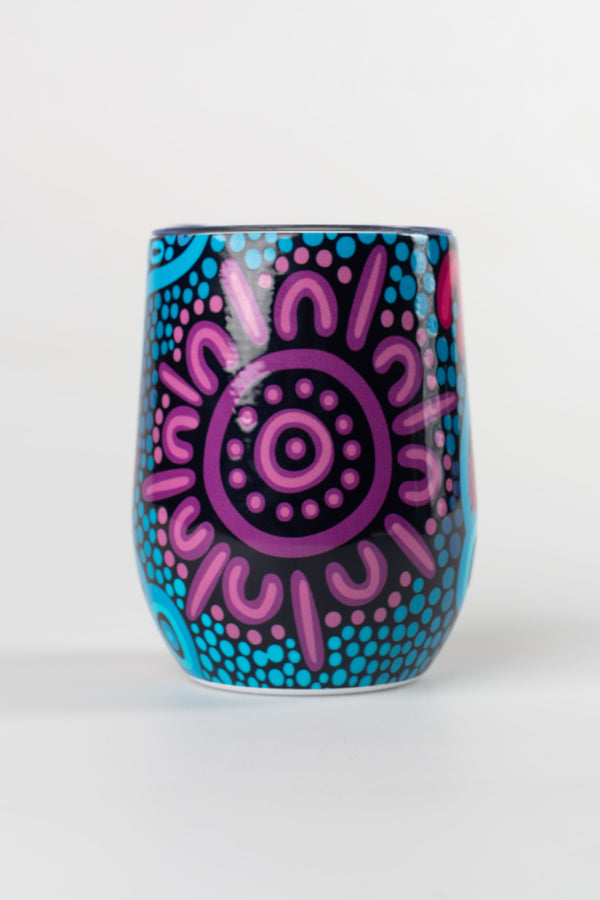 Flourish Vacuum Insulated Double Walled Stainless Steel Personalised Travel Mug