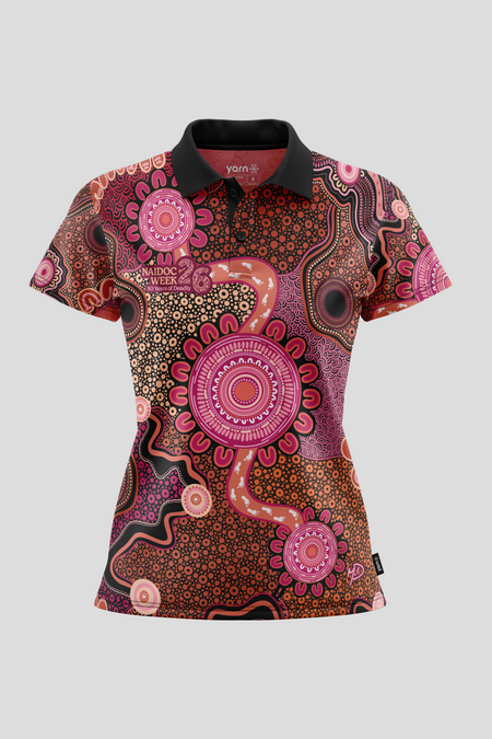 (Bulk) Celebration Through Generations NAIDOC 2026 Women's Fitted Polo Shirt