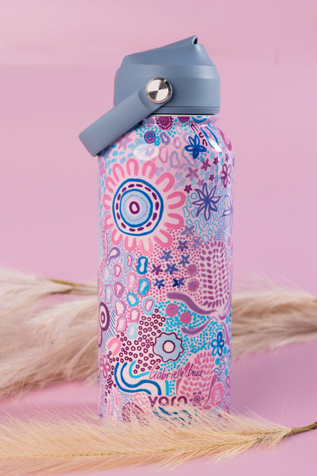 Mother Nature 1L Insulated Stainless Steel Drink Bottle with Handle