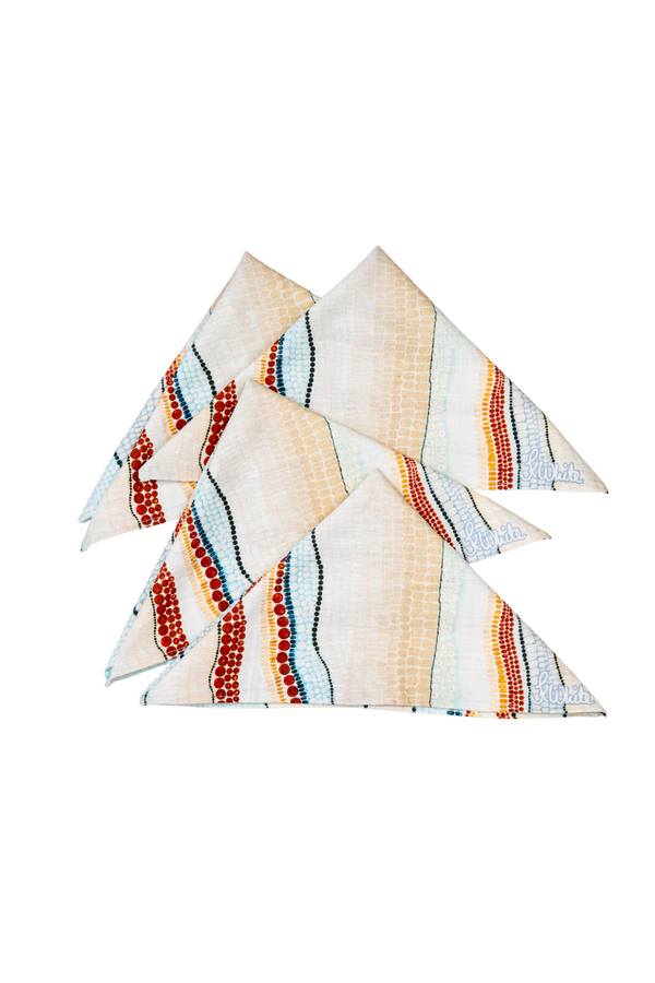 Garra-Goon (Ocean) Linen Blend Napkin (4 Pack)