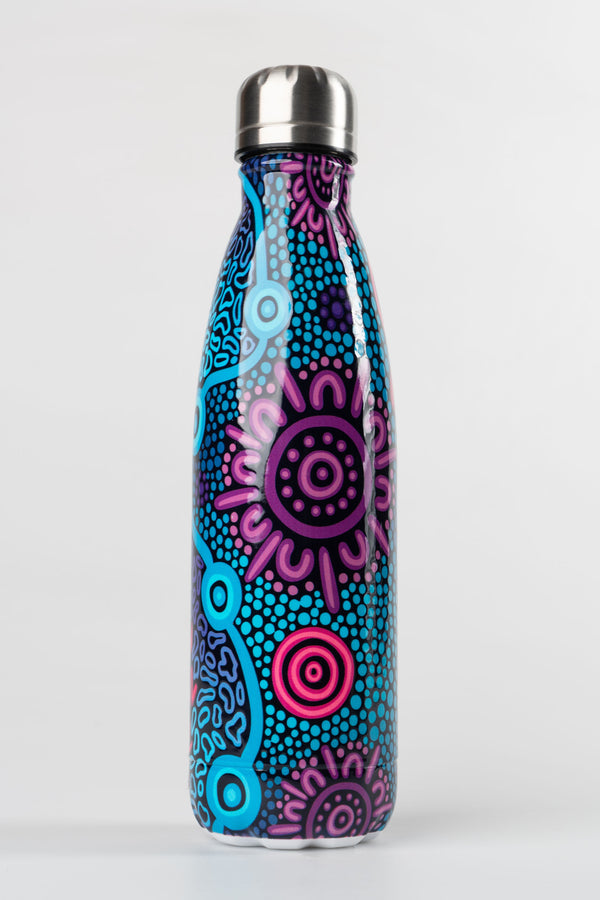 Flourish Vacuum Insulated Double Walled Stainless Steel Personalised Water Bottle