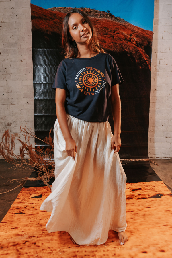 (Bulk) Circle NAIDOC Week 2026 Navy Cotton Everyday Women's T-Shirt