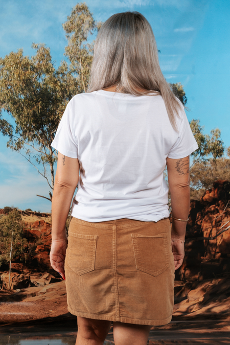 Paths That Brought Us Here NAIDOC Week 2026 White Cotton Everyday Women's T-Shirt