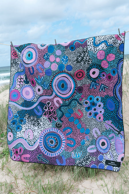 Makuru Sand Free rPET Beach Towel (160cmx160cm)