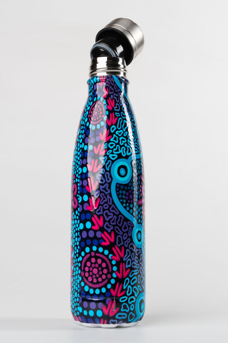 Flourish Vacuum Insulated Double Walled Stainless Steel Personalised Water Bottle