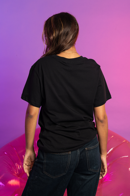 Country Strong With Pride Black Cotton Everyday Women's T-Shirt