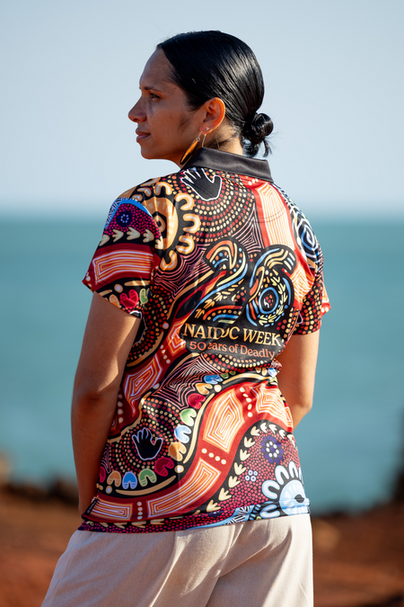 Gadi NAIDOC 2026 Women's Fitted Polo Shirt
