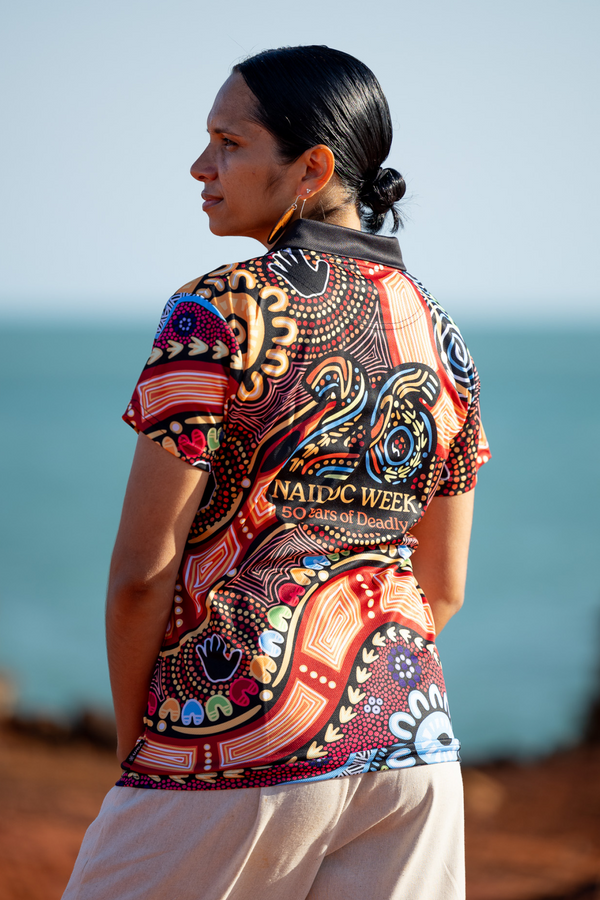 Gadi NAIDOC 2026 Women's Fitted Polo Shirt