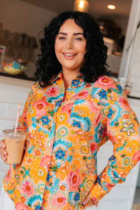 Seeds Of Spirit 100% Linen Long Sleeve Relaxed Women's Shirt