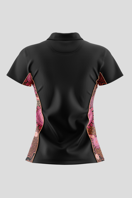 Celebration Through Generations NAIDOC 2026 Bamboo (Simpson) Women's Fitted Polo Shirt