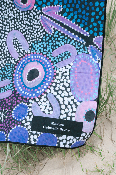 Makuru Sand Free rPET Beach Towel (160cmx160cm)