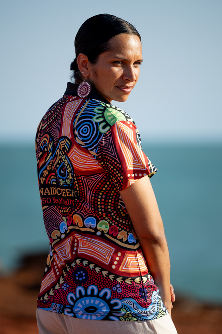 Gadi NAIDOC 2026 Women's Fitted Polo Shirt