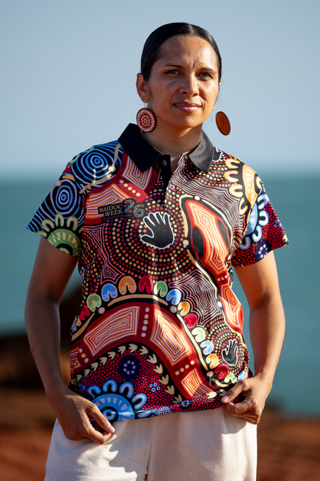 Gadi NAIDOC 2026 Women's Fitted Polo Shirt