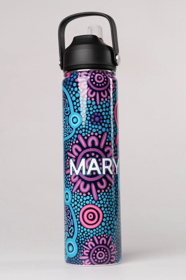 Flourish Insulated Stainless Steel Personalised Drink Bottle