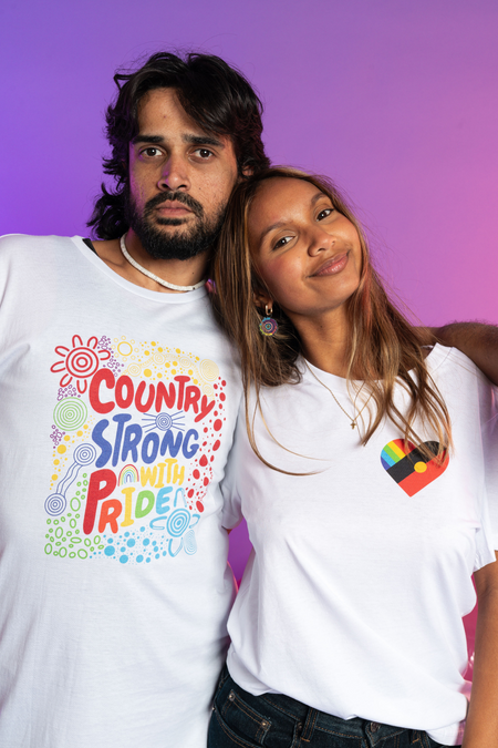 Pride Heart White Cotton Everyday Women's T-Shirt