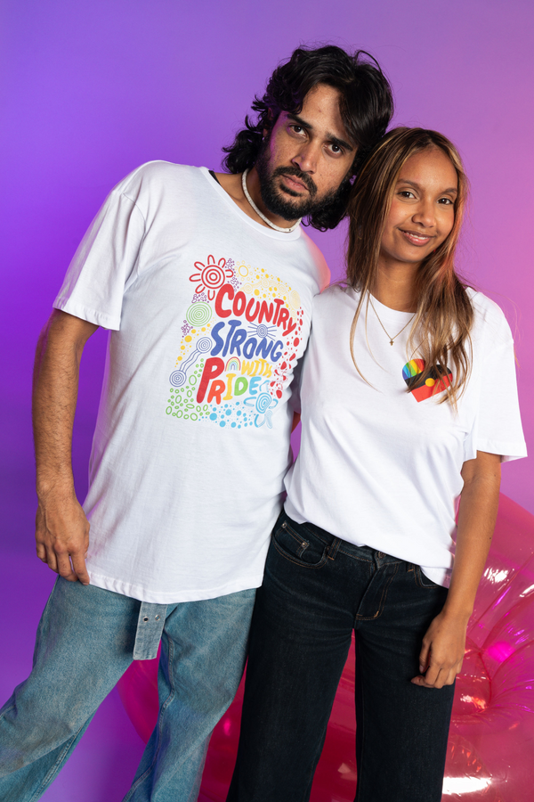 Country Strong With Pride White Cotton Everyday Unisex T-Shirt