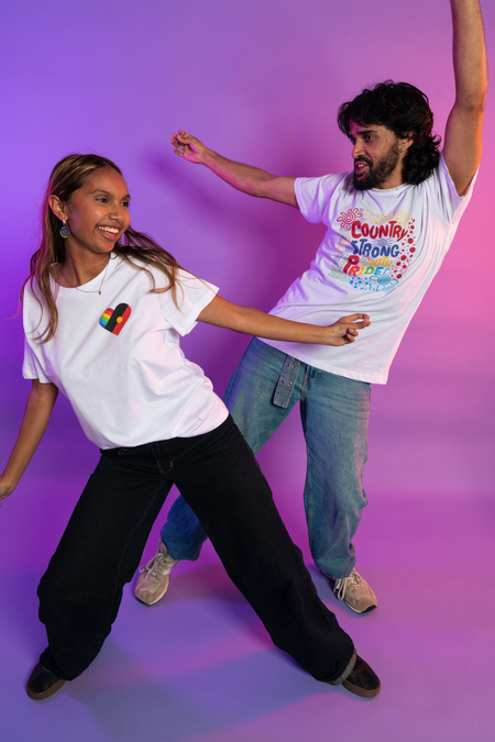 Pride Heart White Cotton Everyday Women's T-Shirt