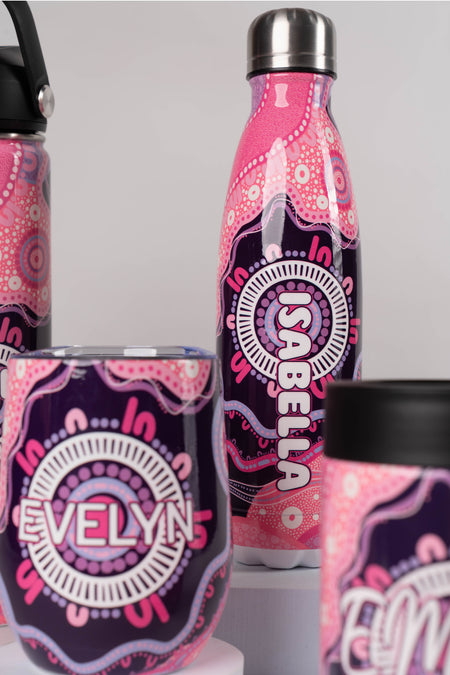 A Woman's Connection Vacuum Insulated Double Walled Stainless Steel Personalised Water Bottle