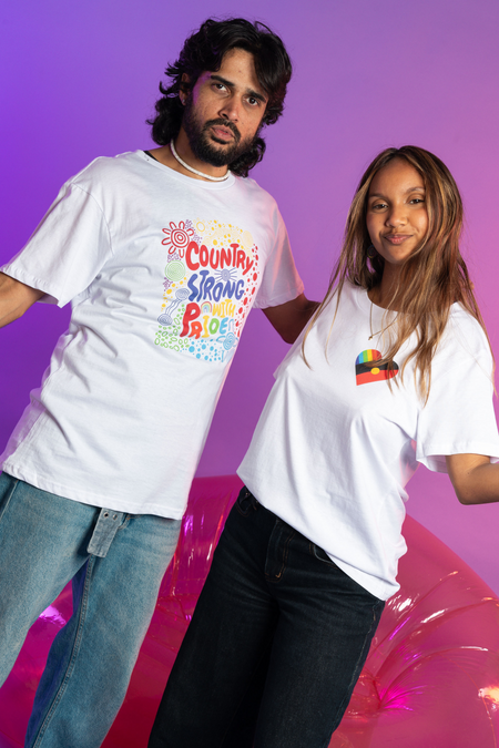 Pride Heart White Cotton Everyday Women's T-Shirt