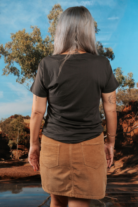 Pride And Purpose NAIDOC Week 2026 Charcoal Cotton Everyday Women's T-Shirt