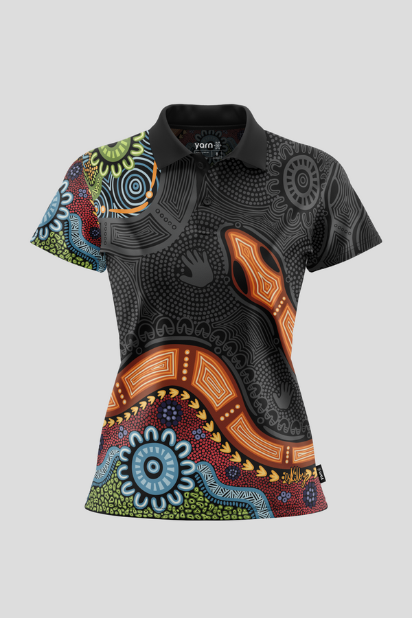 Gadi Essence NAIDOC 2026 Women's Fitted Polo Shirt