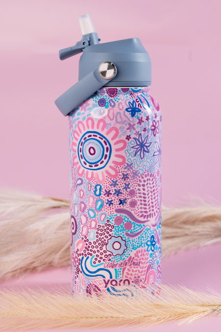 Mother Nature 1L Insulated Stainless Steel Drink Bottle with Handle