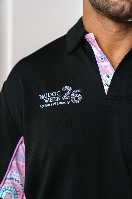 (Bulk) Paths That Brought Us Here NAIDOC 2026 Bamboo (Simpson) Unisex Polo Shirt
