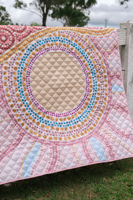 Sunset Healing XL Sand Free Premium Quilted Picnic Rug (200cm x 200cm)