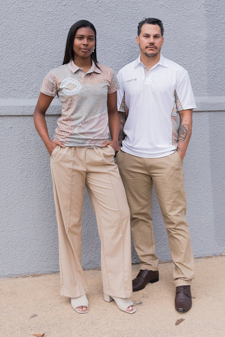 Mountains UPF50+ Bamboo (Simpson) Unisex Polo Shirt