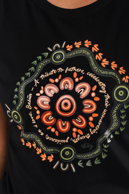 Babiin Black Cotton Crew Neck Womens T-Shirt