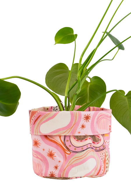 Twinkling Stars Canvas Plant Pot