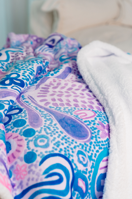 Mother Nature Sherpa Throw Blanket (150cm x 200cm)