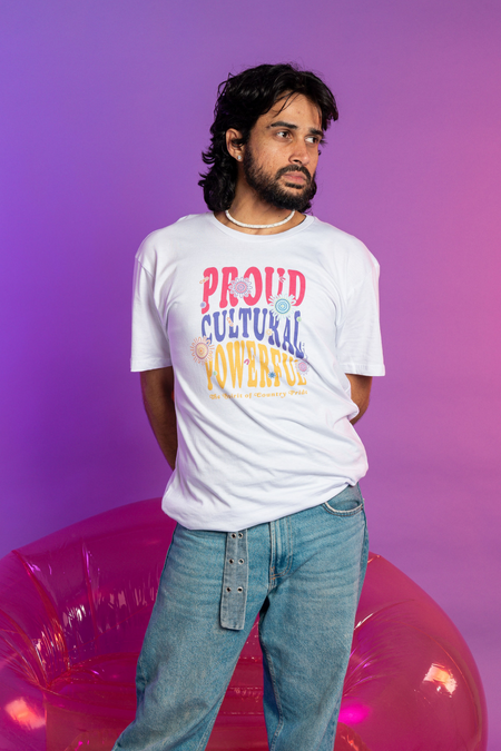 Proud, Cultural & Powerful White Cotton Everyday Unisex T-Shirt